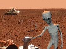 На Марсе найдена окаменелая кость пришельца — Инопланетные останки