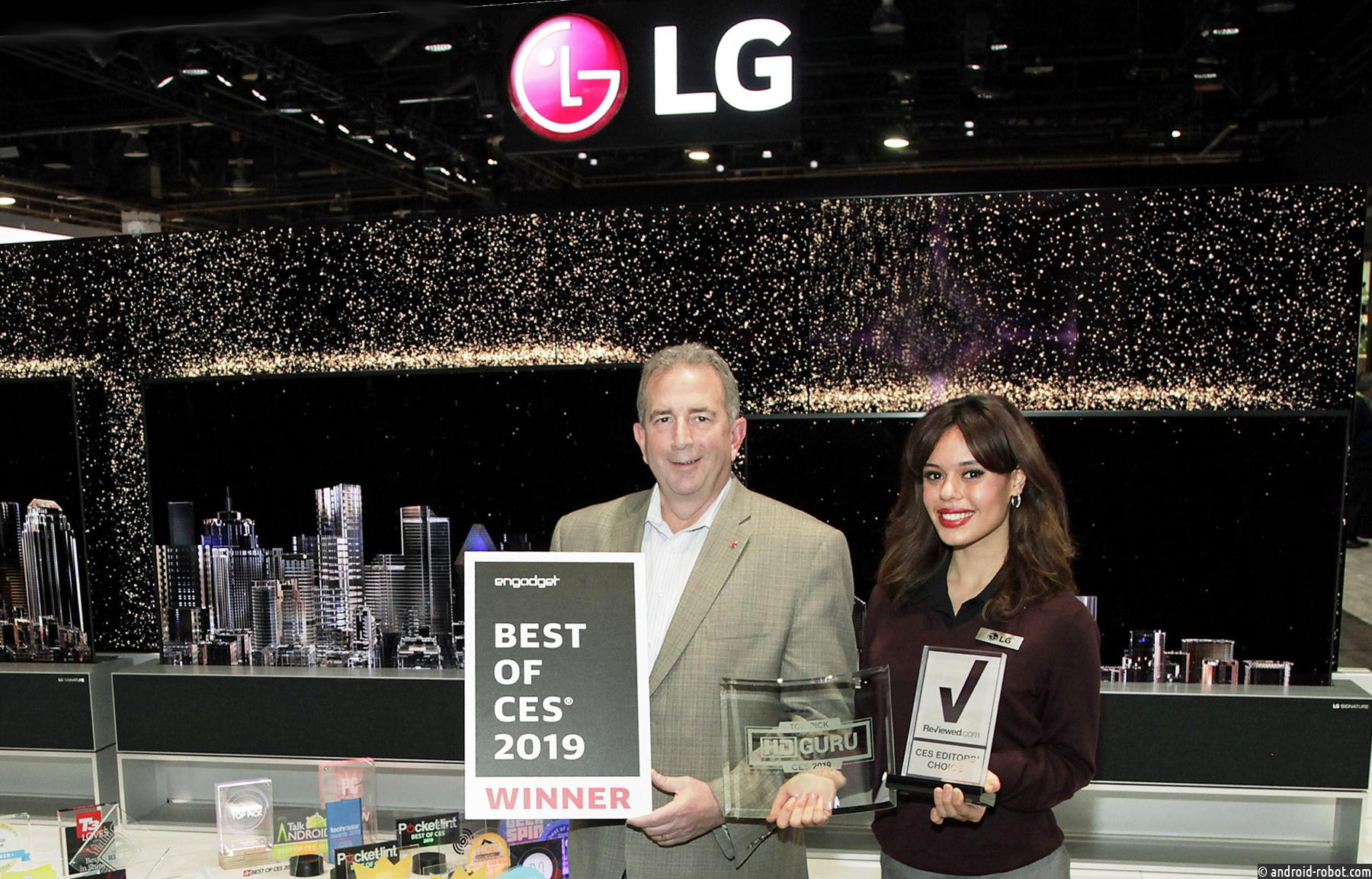 LG получила более 140 различных наград и премий на CES 2019