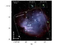 Молодое рассеянное скопление NGC 602 проинспектировано с помощью ALMA