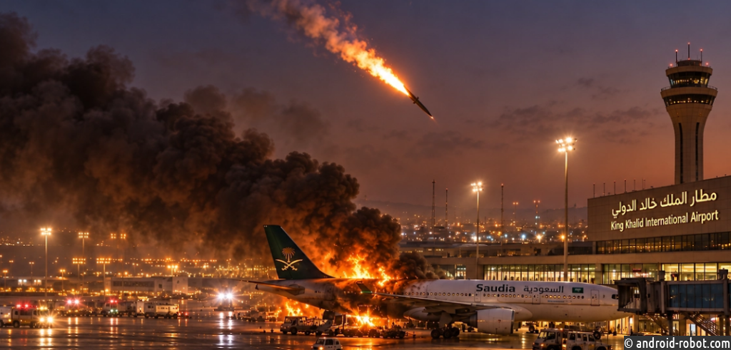 Авиакомпании Kuwait Airways, Etihad Airways и Qatar Airways приостановили рейсы в Эр-Рияд после атаки на аэропорт